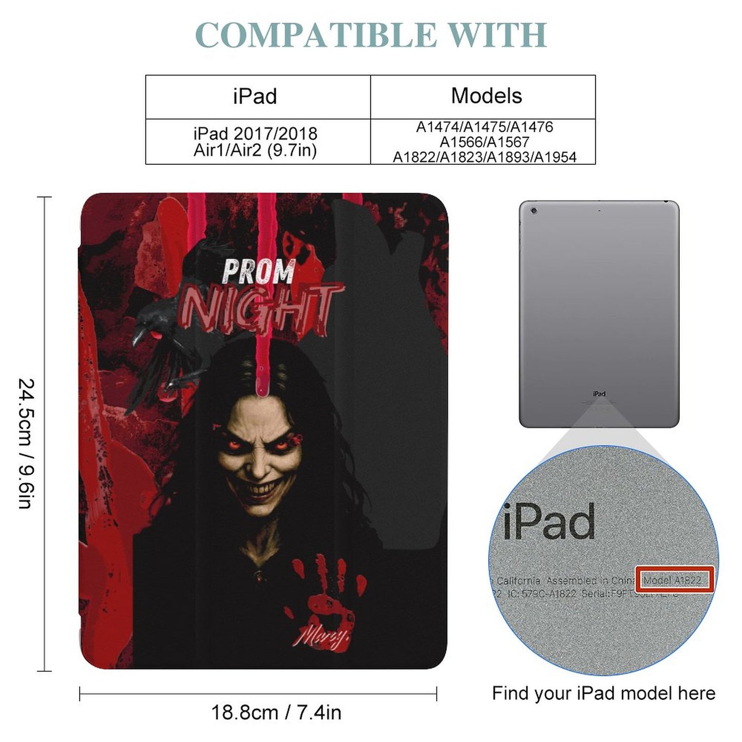 Tablet Case with Pencil Holder – Queen of the Scream