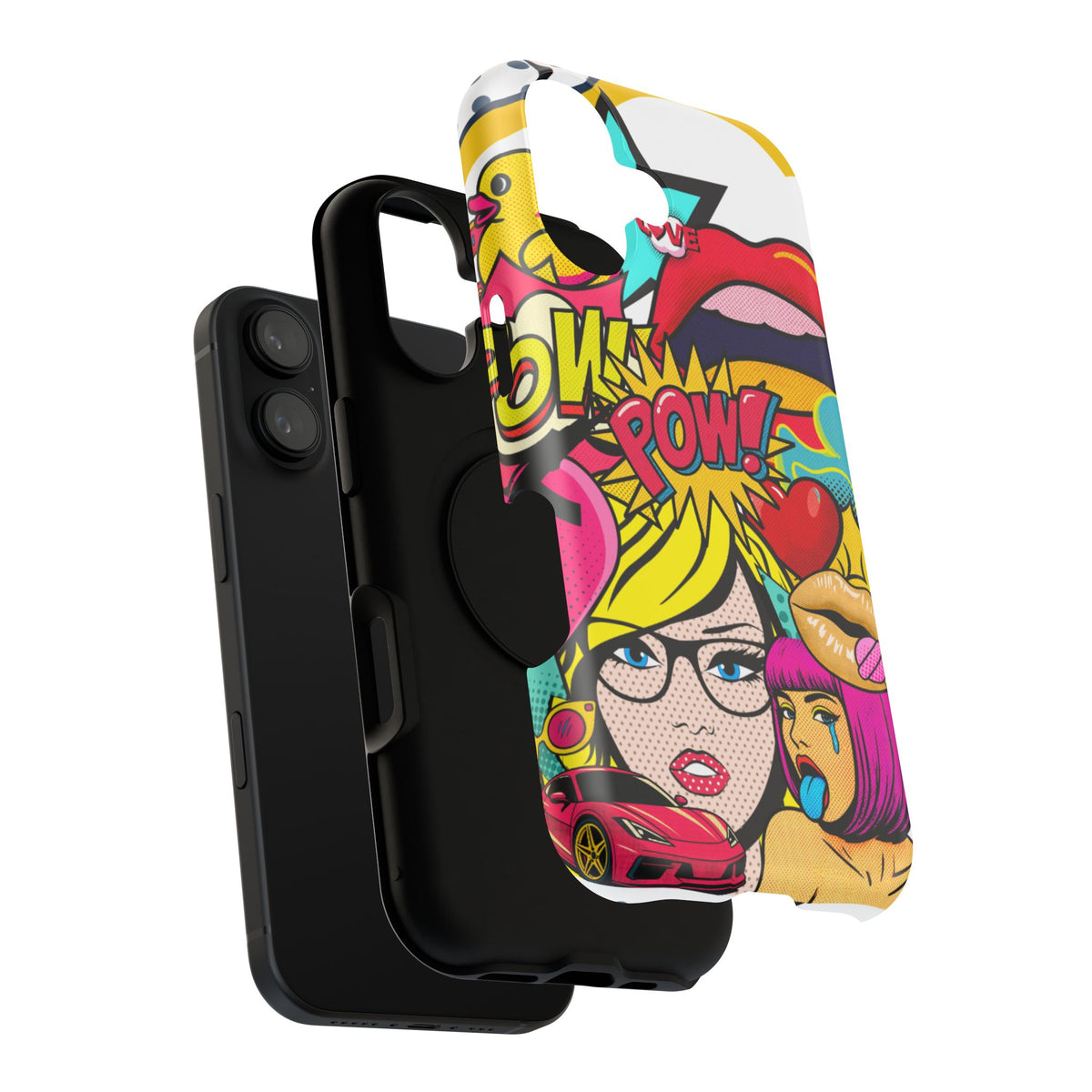 Impact-Resistant Phone Case – Pop Off – Compatible with iPhone 11–17 & Samsung Galaxy S22–S26 Series