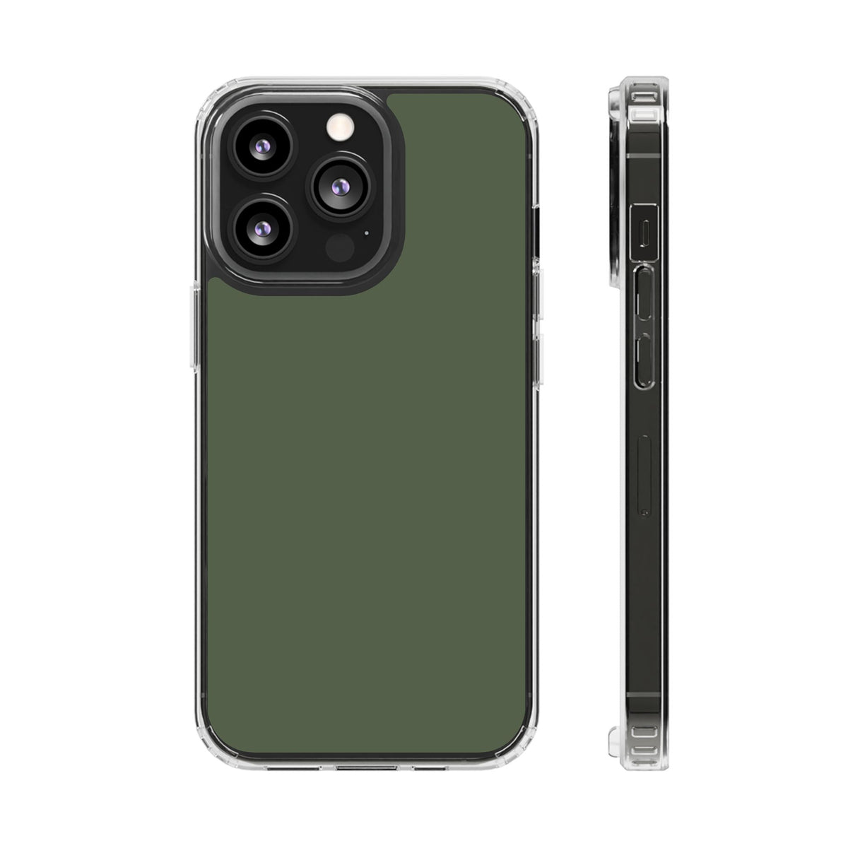 Clear Magnetic Phone Case – Cabin Green – Compatible with iPhone 13–16 Series