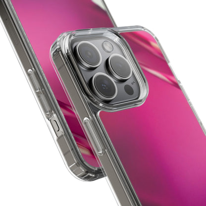 Clear Phone Case – Magenta Motion