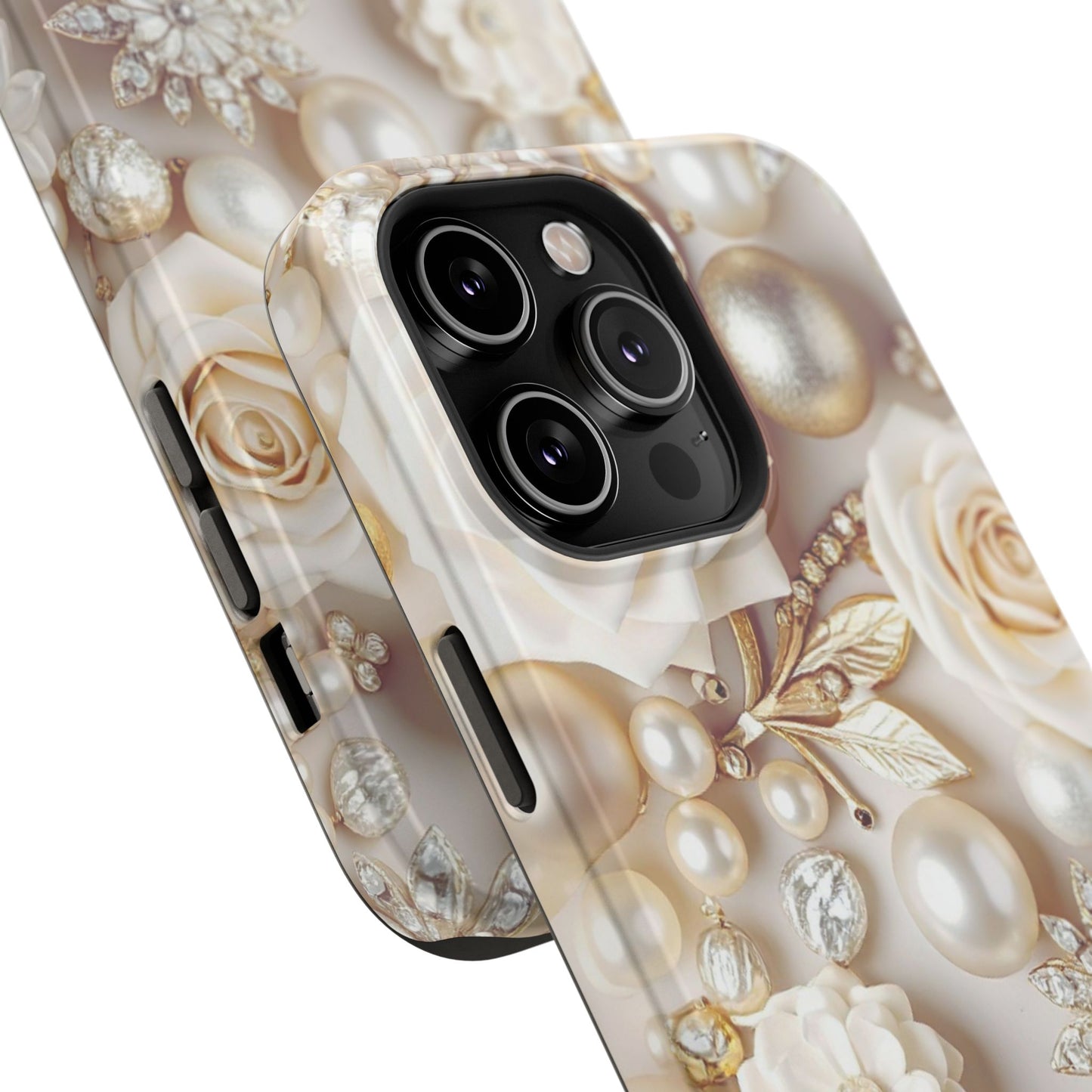 Impact-Resistant Phone Case – Ivory Opulence