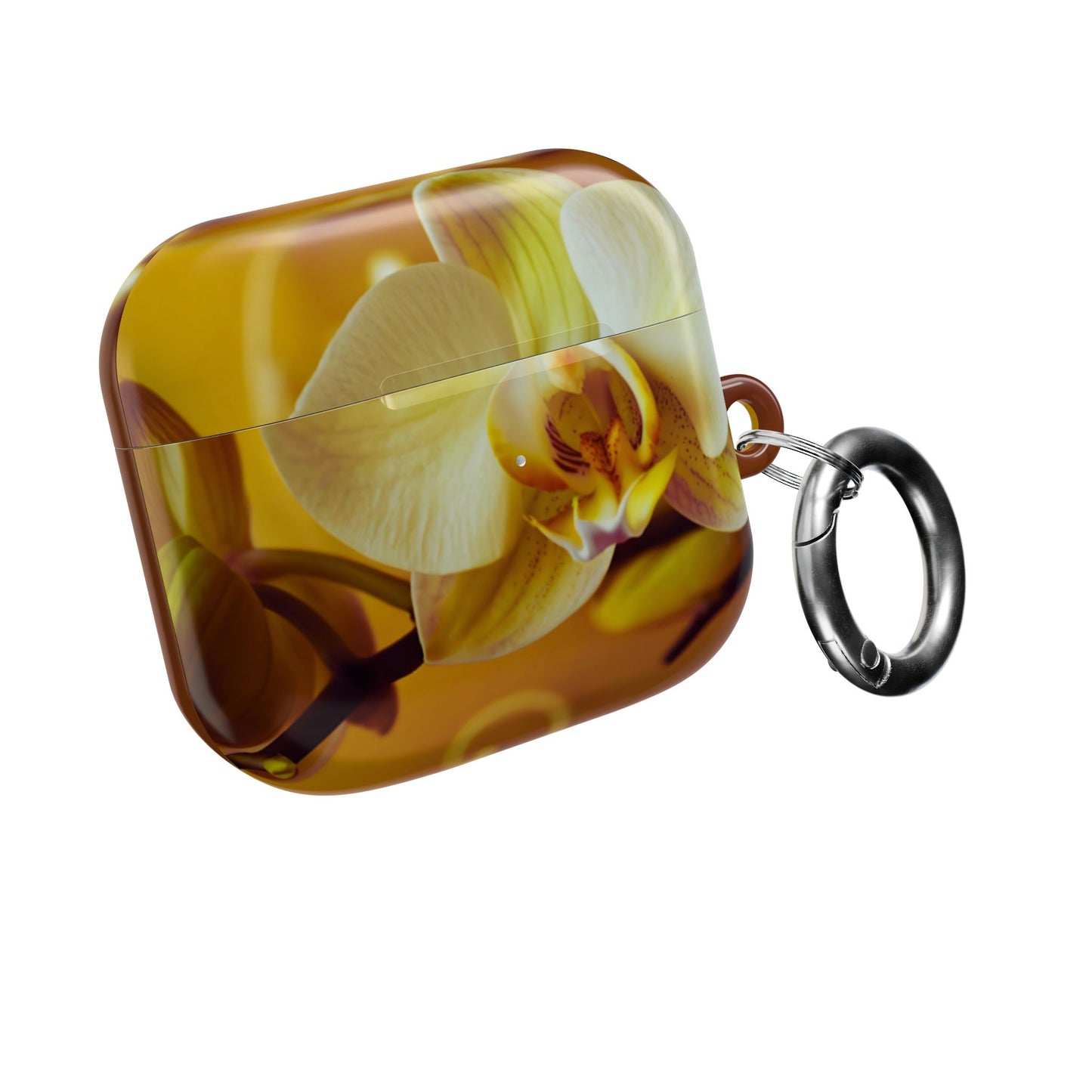 Earbud Case Cover – Amber Orchid