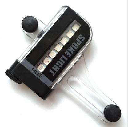 14 LED Motorcycle Bike Light - RGB Dual-Sided, 32 Modes, Vibration Control