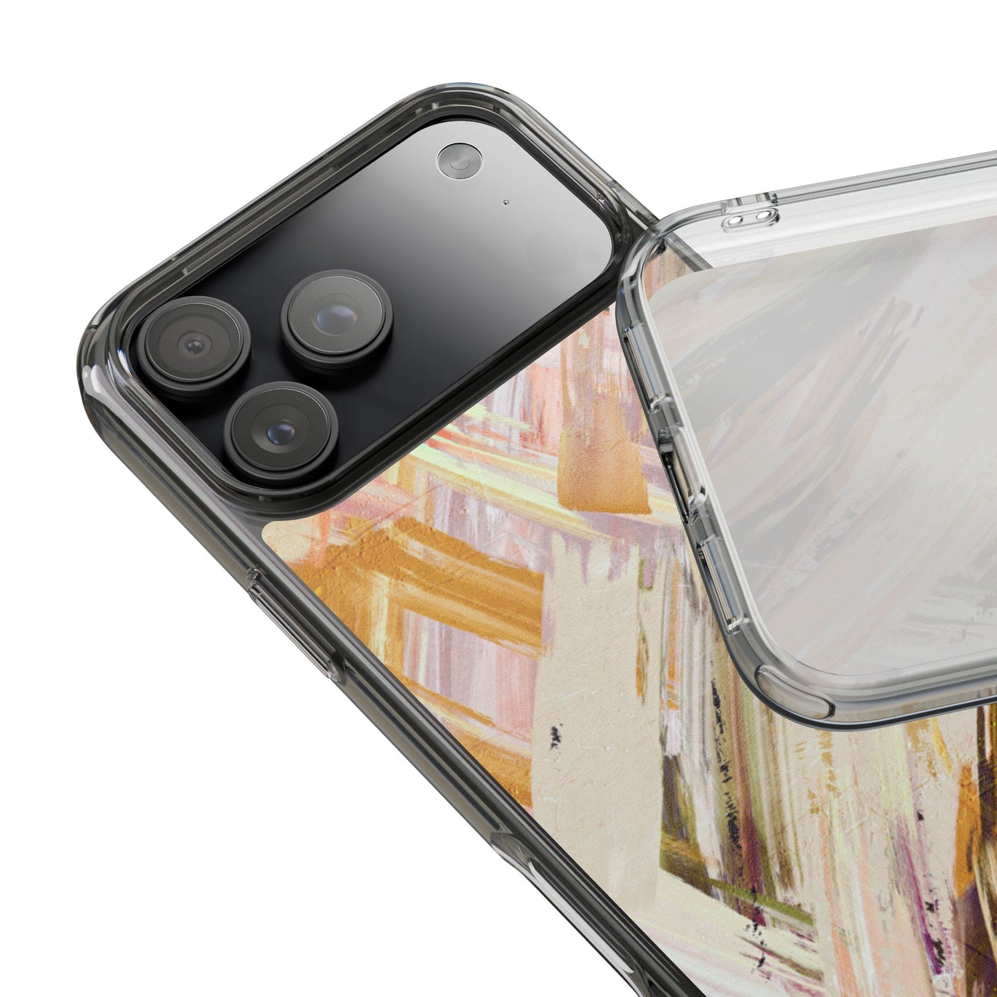 Clear Phone Case – Brush & Bronze