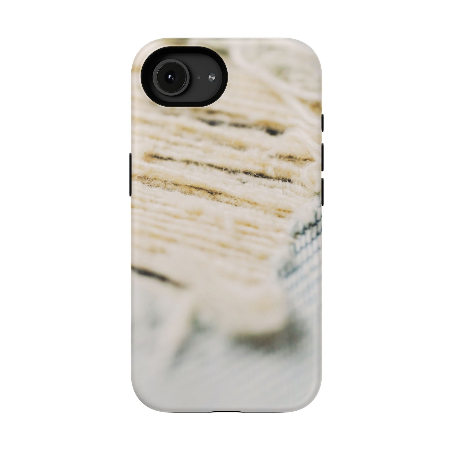 Impact-Resistant Phone Case – Woven Warmth