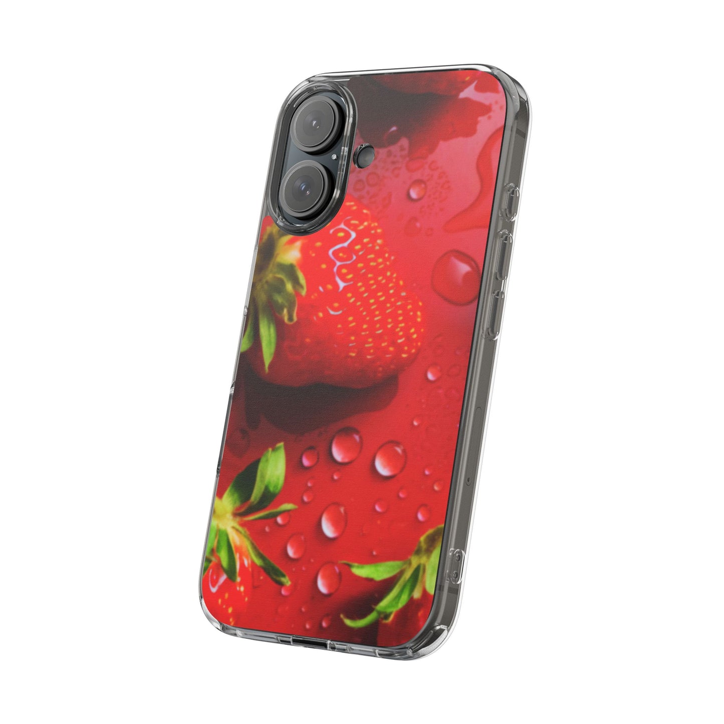 Clear Phone Case – Strawberry Drip