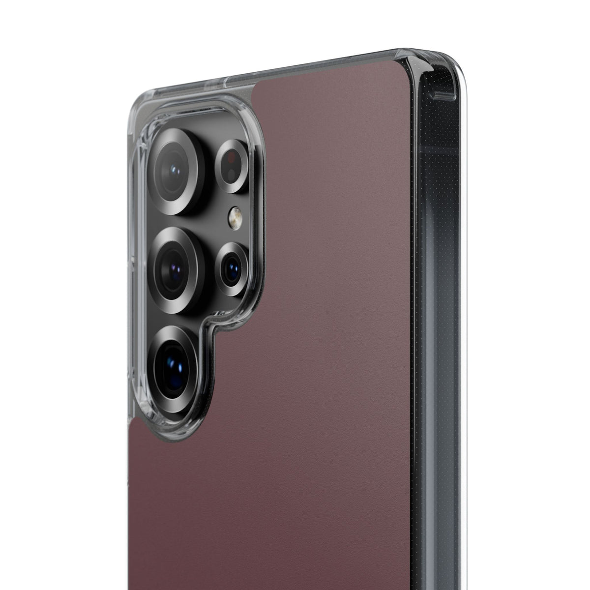 Clear Phone Case – Mulled Wine – Compatible with iPhone 13–17 & Samsung Galaxy S25–S26 Series