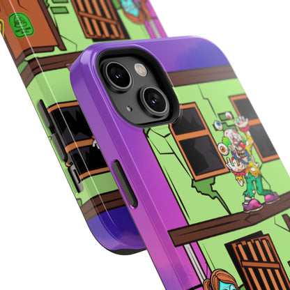 Zombie Arcade Phone Case — Colorful Cartoon Horror Impact-Resistant iPhone Cover