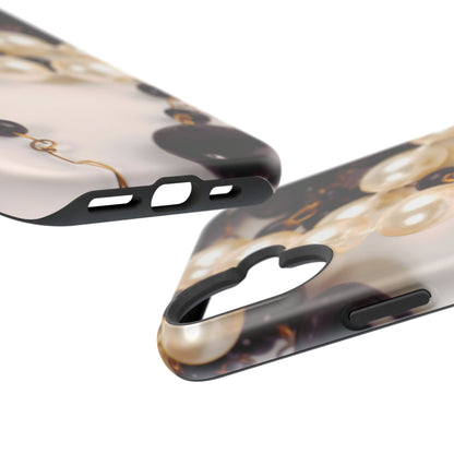 Impact-Resistant Phone Case – Noir Pearl