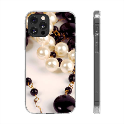 Clear Phone Case – Noir Pearl