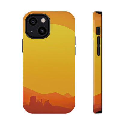 Impact-Resistant Phone Case – Desert Sunrise
