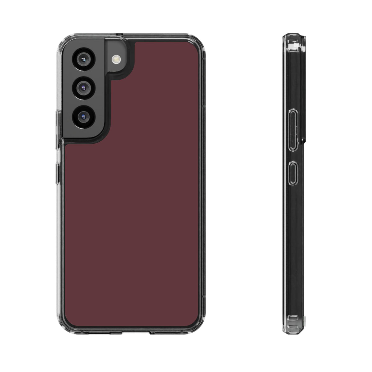 Clear Phone Case – Mulled Wine – Compatible with iPhone 13–17 & Samsung Galaxy S25–S26 Series