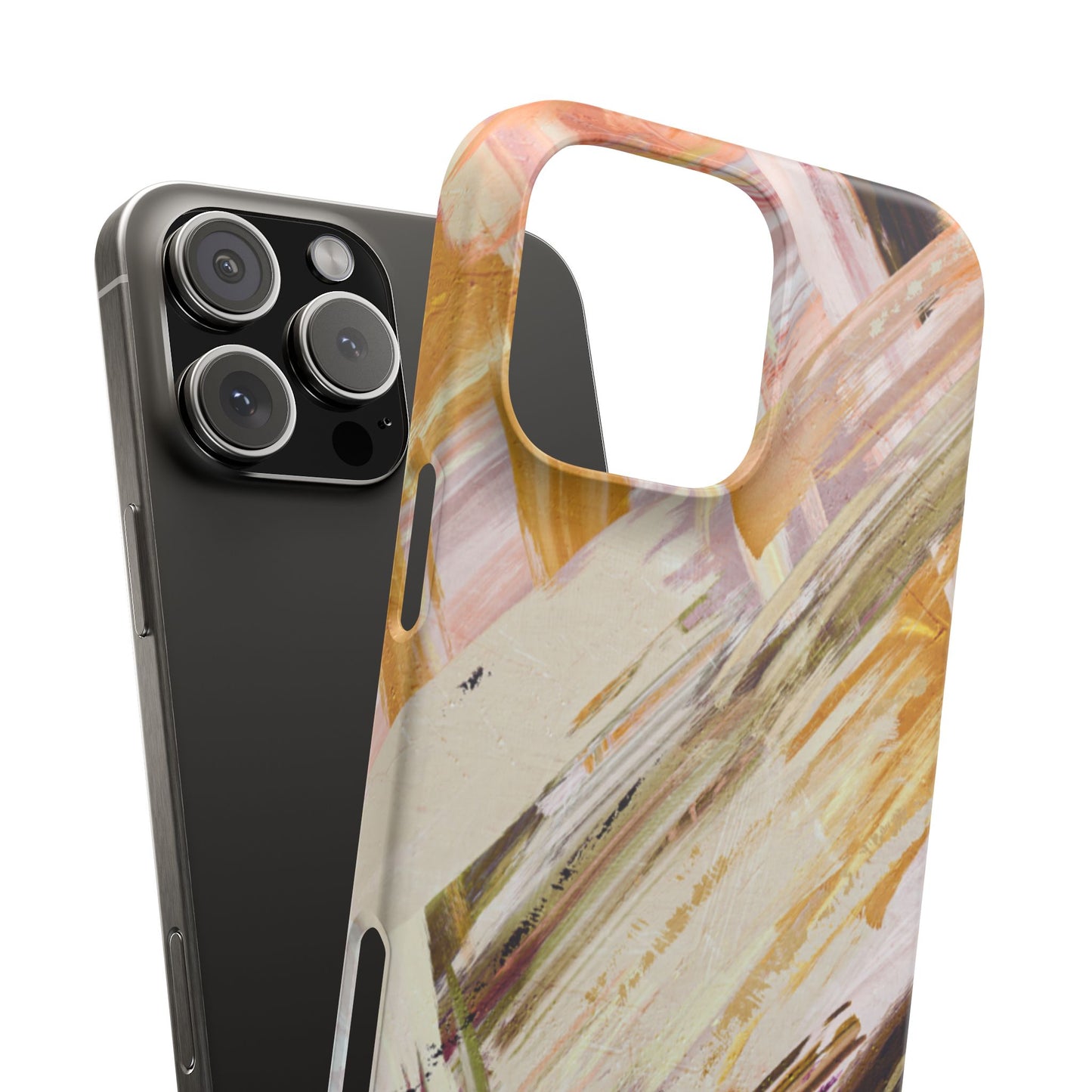 Snap Phone Case – Brush & Bronze