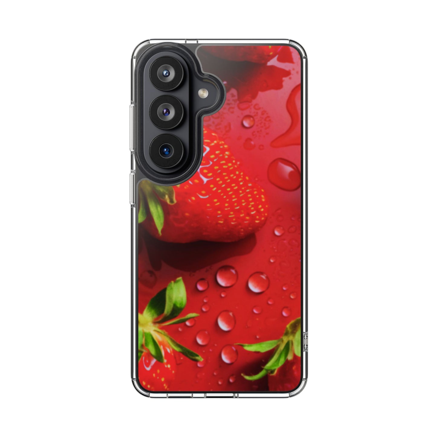 Clear Phone Case – Strawberry Drip