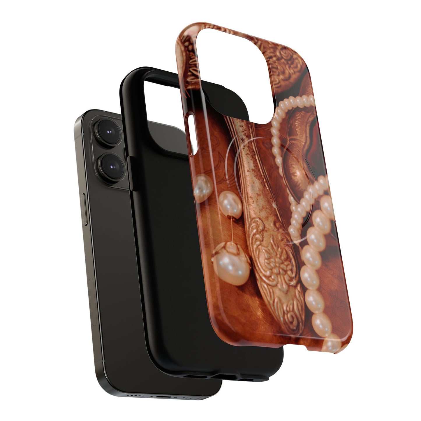 Protective Magnetic Phone Case – Bronze Vanity
