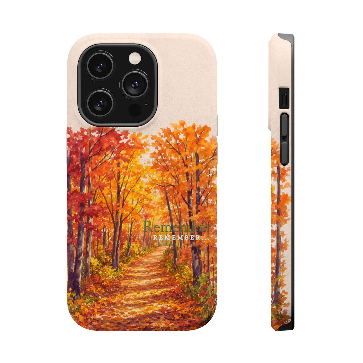 Wireless-Charging Compatible Case – Autumn Remembered – Compatible with iPhone 13–17 & Samsung Galaxy S25–S26 Series