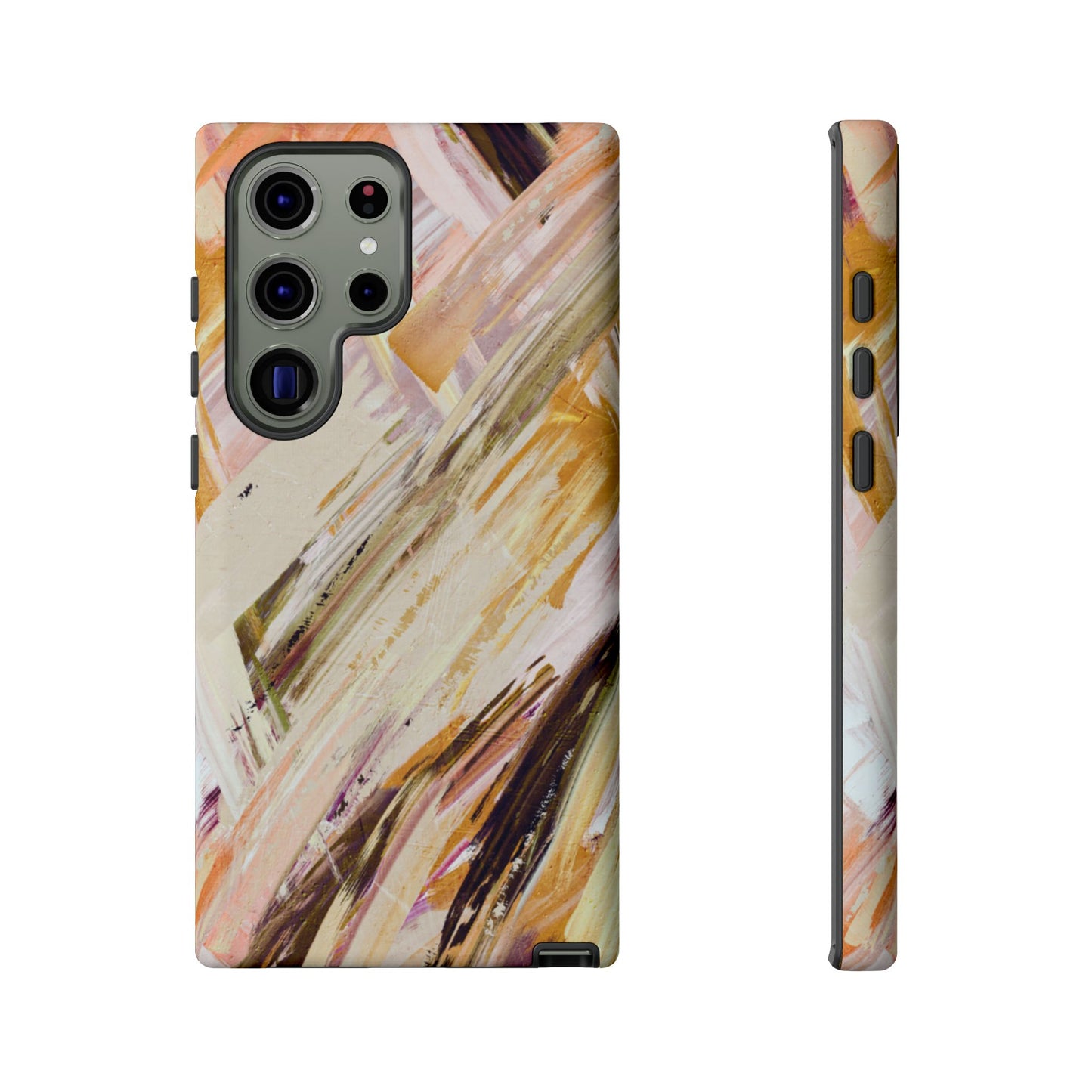 Protective Phone Case – Brush & Bronze