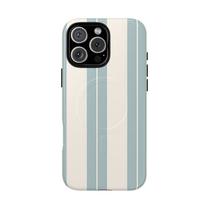 Protective Magnetic Phone Case - Coastal Stripe