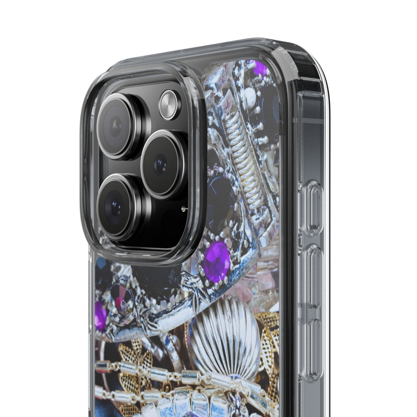 Clear Phone Case – Chrome Jewel