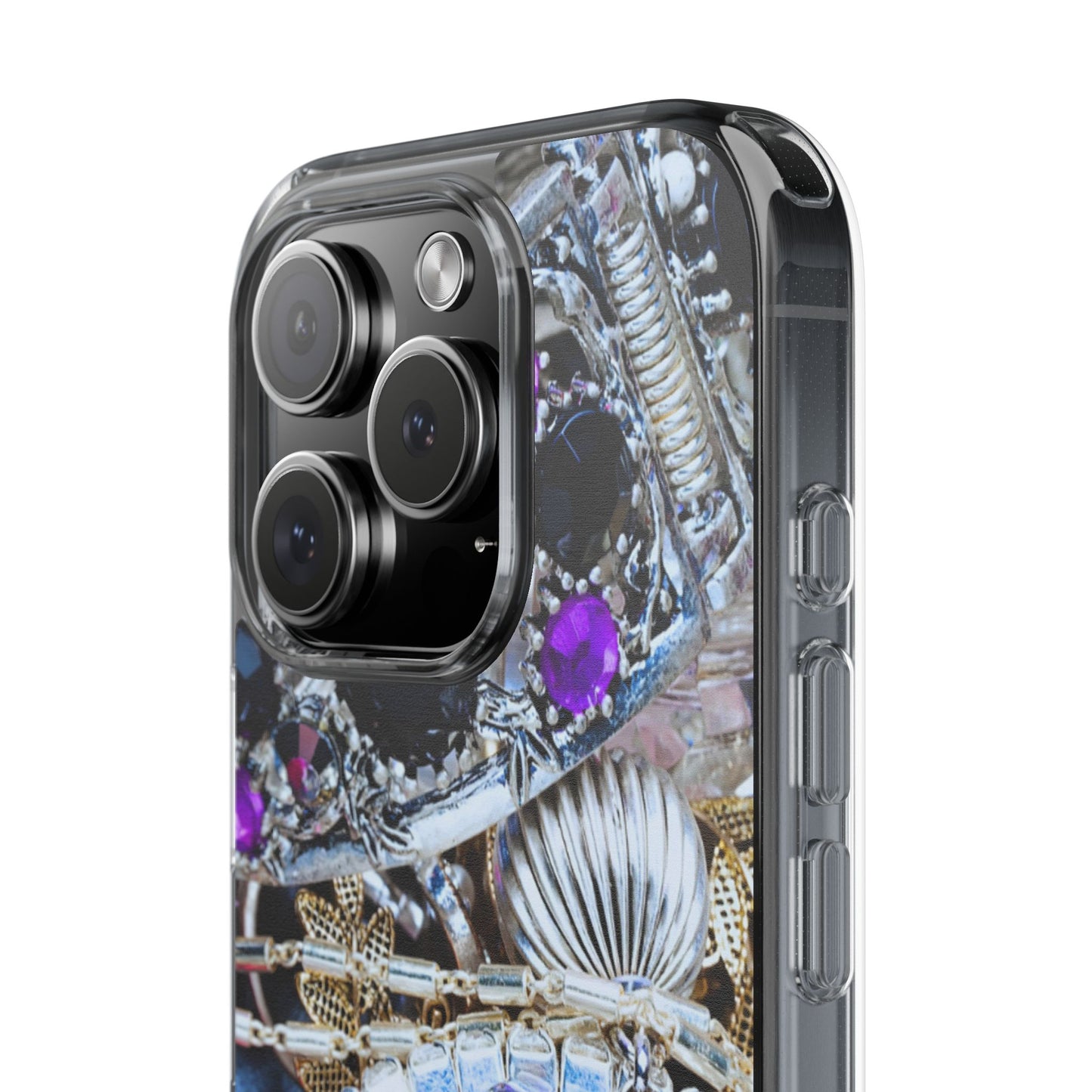 Clear Phone Case – Chrome Jewel