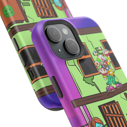 Zombie Arcade Phone Case — Colorful Cartoon Horror Impact-Resistant iPhone Cover
