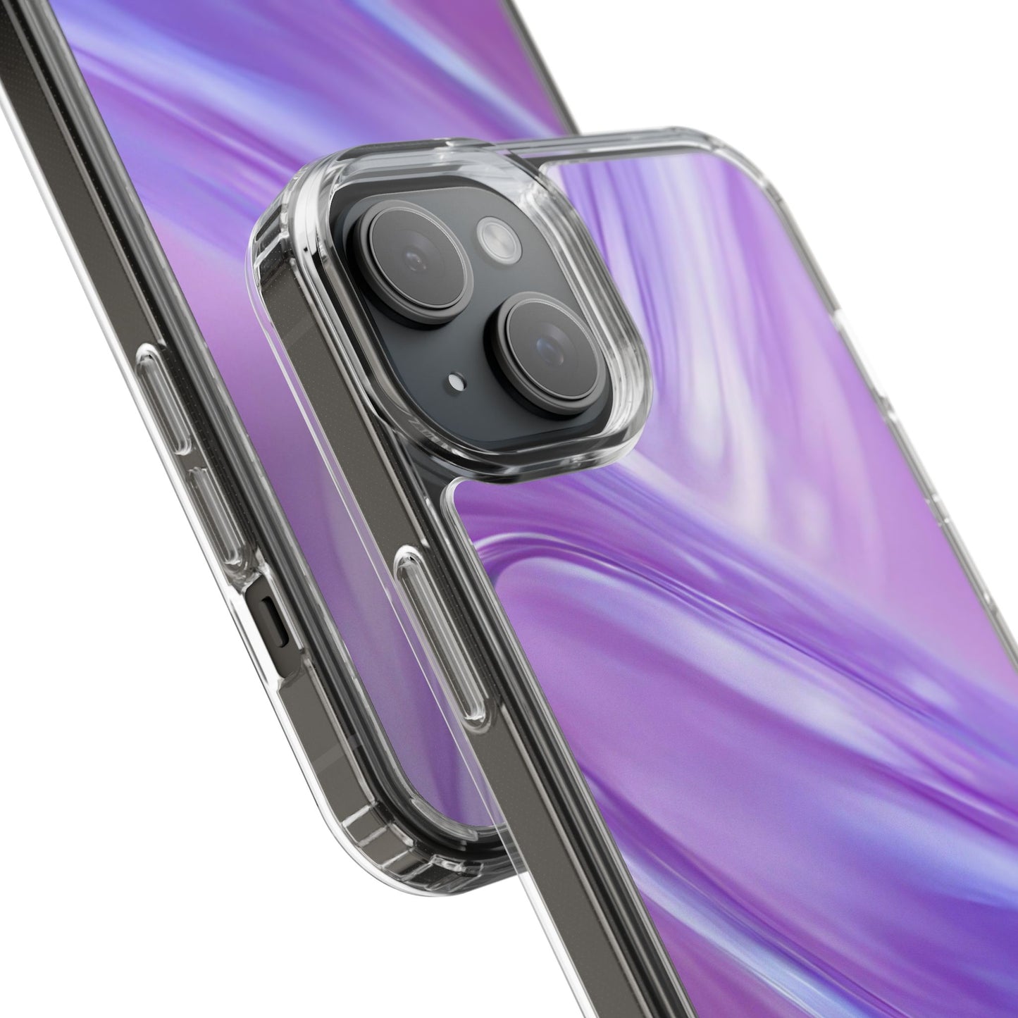 Clear Phone Case – Lavender Wave