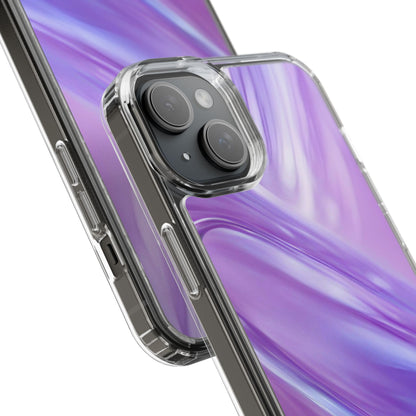 Clear Phone Case – Lavender Wave
