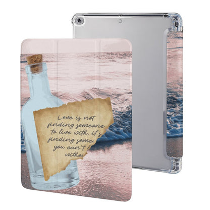 Tablet Case with Pencil Holder – Written in the Tide