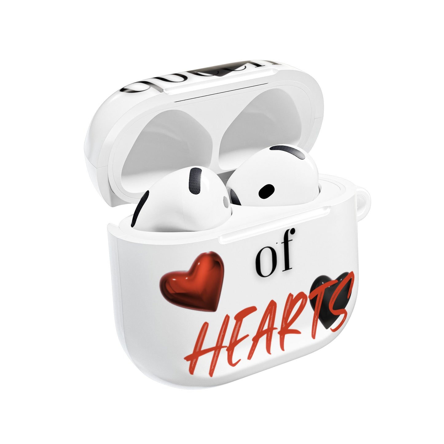Earbud Case Cover – Queen of Hearts