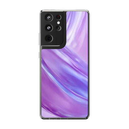 Clear Phone Case – Lavender Wave