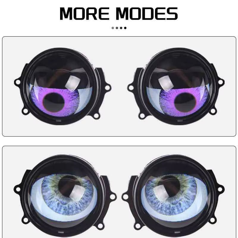 Cool Decoration Dynamic LED Car Headlights Devil Eye LED Car Light Headlight Assembly Modified Eagle Eye Light Cars Accessory