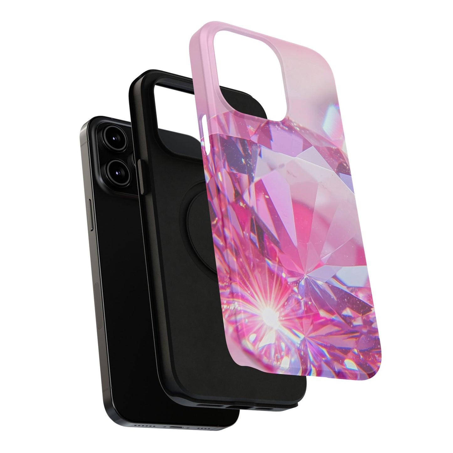 Impact-Resistant Phone Case – Pink Ice