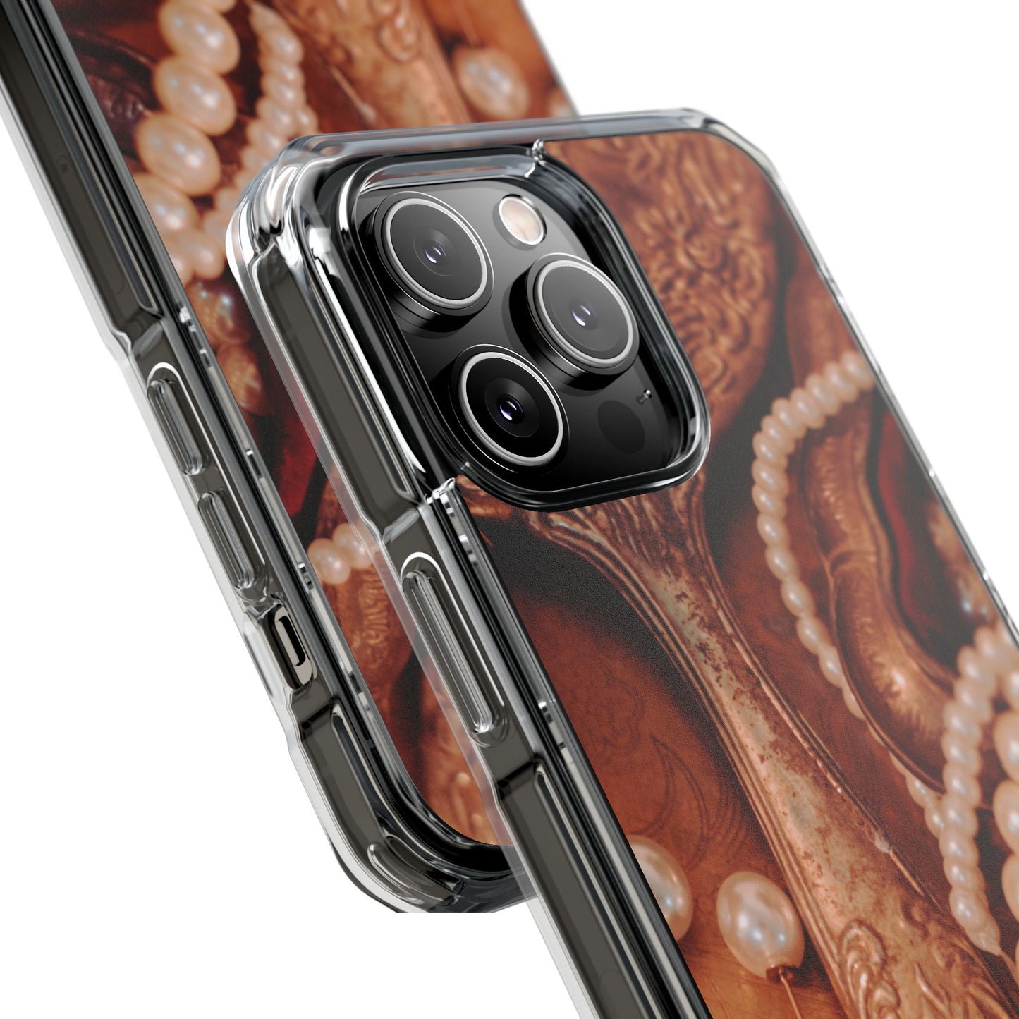 Clear Magnetic Phone Case – Bronze Vanity