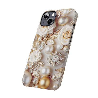 Slim Phone Case – Ivory Opulence
