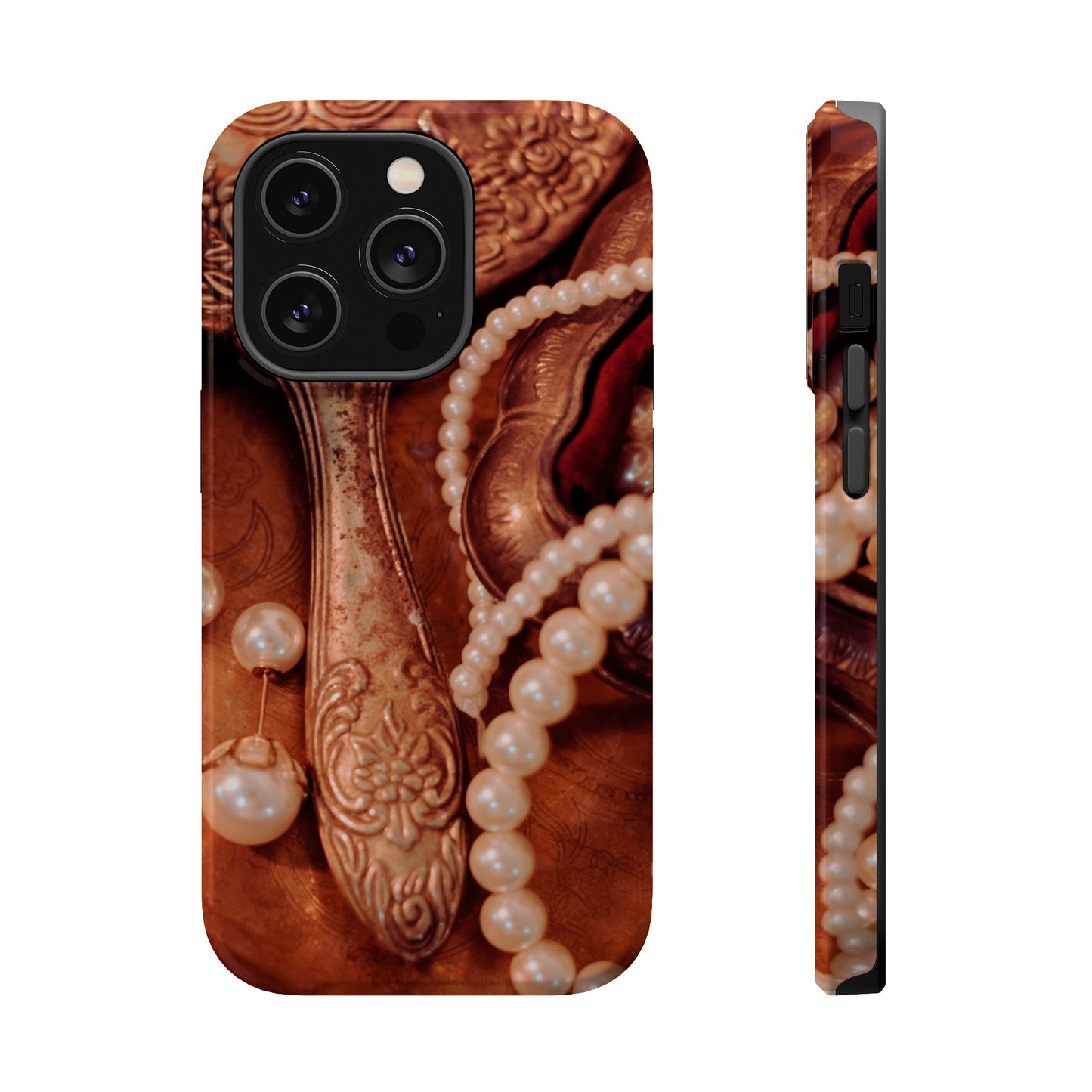 Wireless-Charging Compatible Case – Bronze Vanity