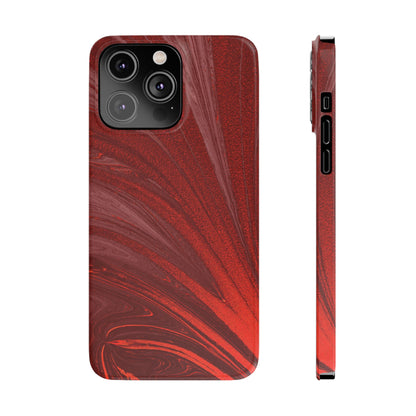 Slim Phone Case — Crimson Current