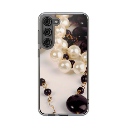 Clear Phone Case – Noir Pearl