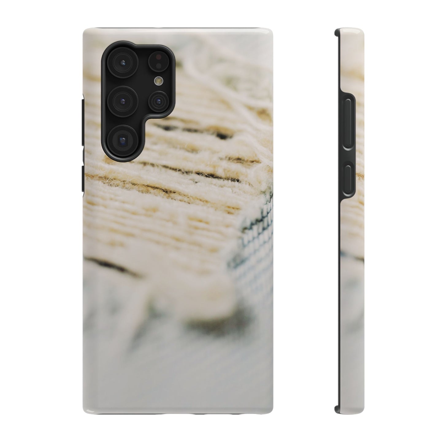 Impact-Resistant Phone Case – Woven Warmth