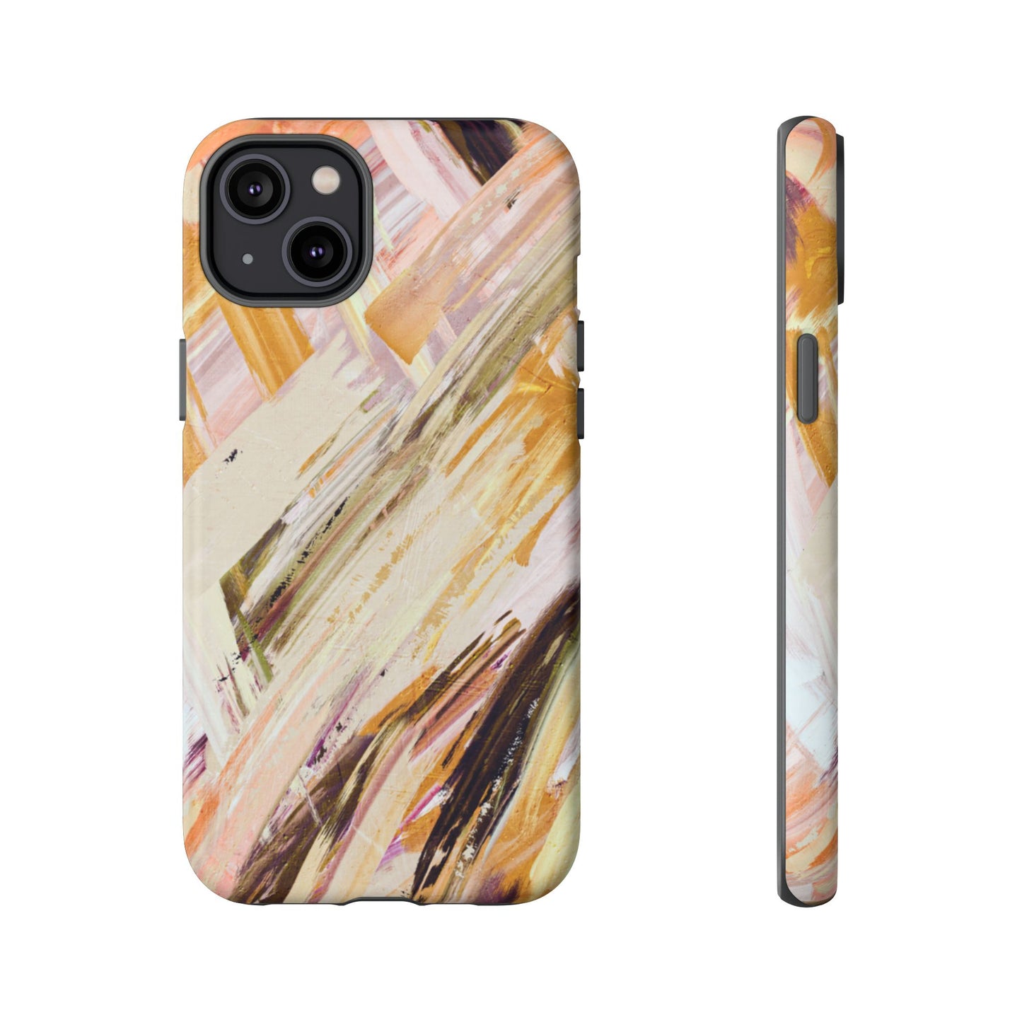 Protective Phone Case – Brush & Bronze