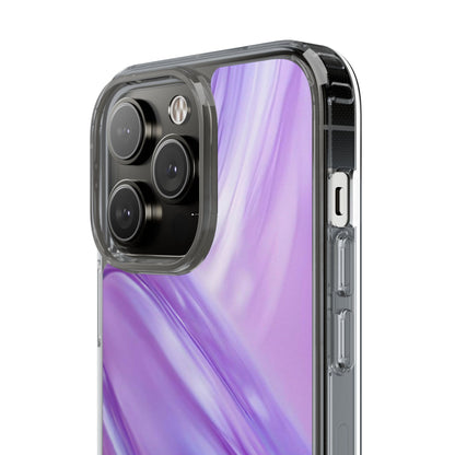 Clear Phone Case – Lavender Wave
