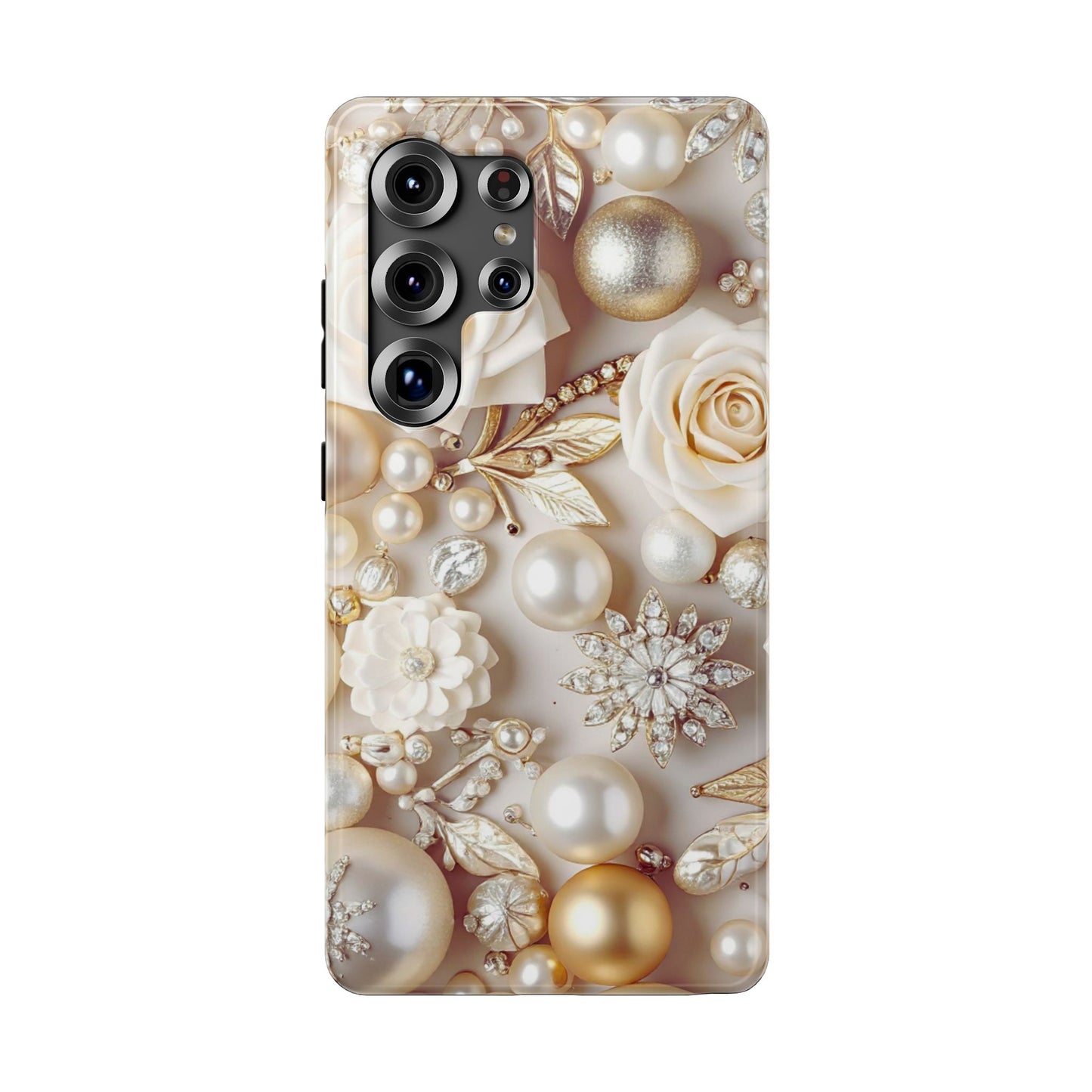 Impact-Resistant Phone Case – Ivory Opulence