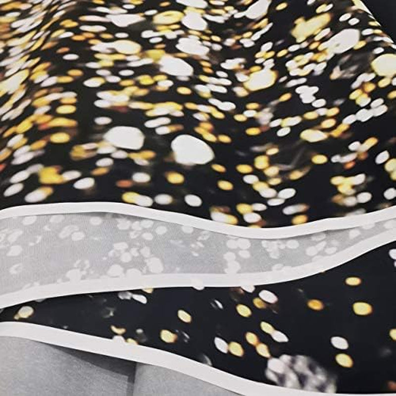 Black and Gold Backdrop Gold Spots Backdrop Vinyl Photography Backdrop Vintage Background for Family Birthday Party Newborn Studio Props 11547(8X6Ft)