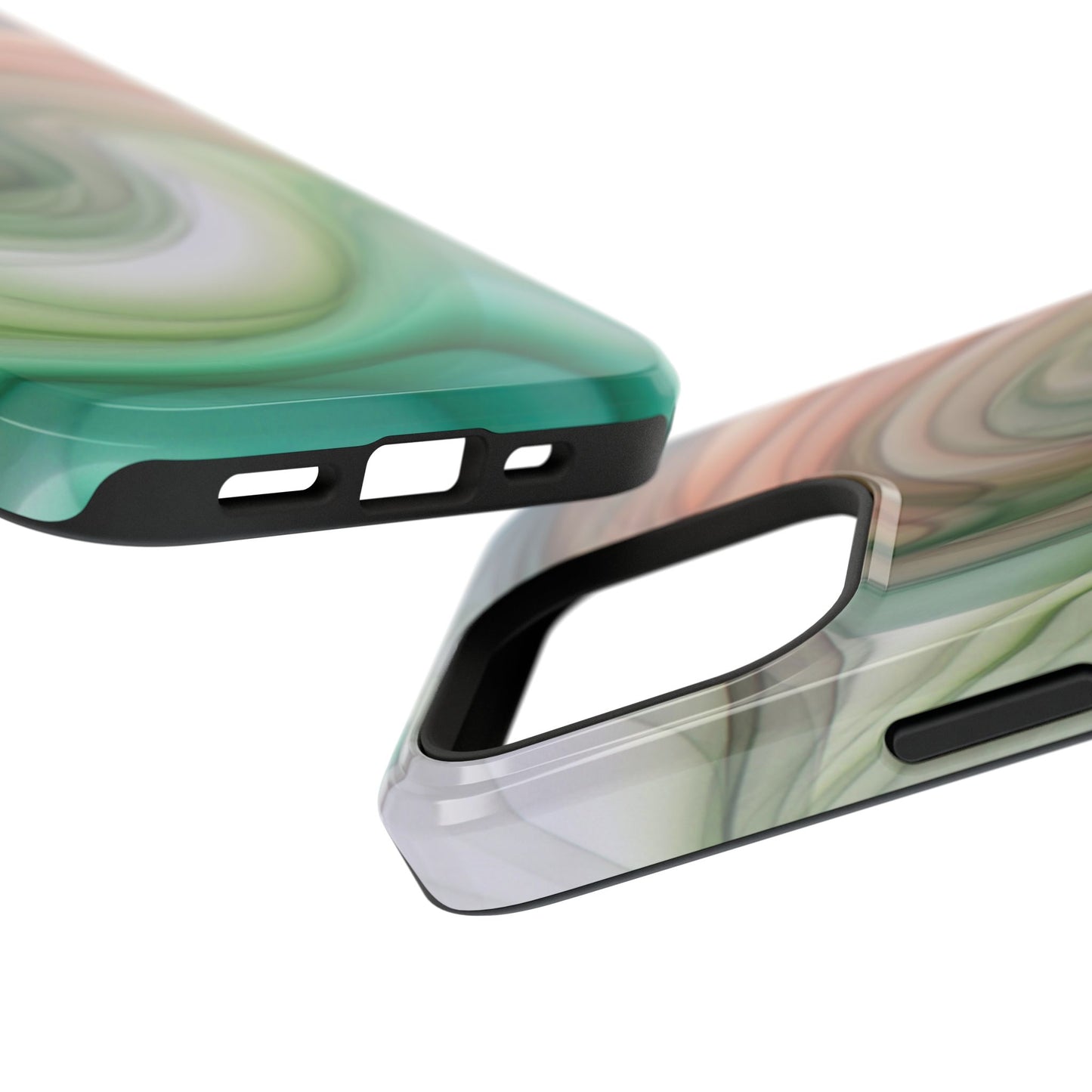 Impact-Resistant Phone Case – Marble Flow