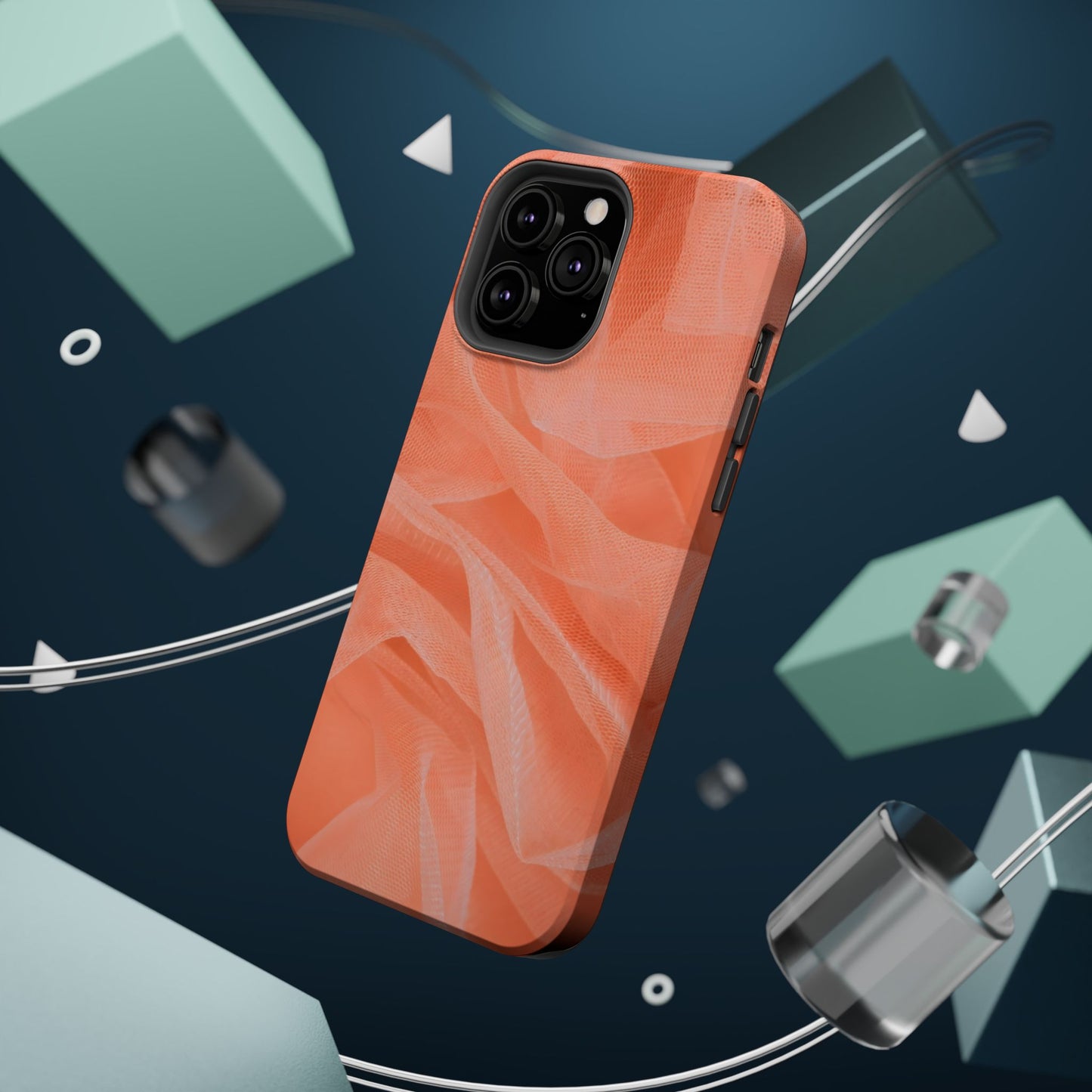 Wireless-Charging Compatible Case – Coral Veil