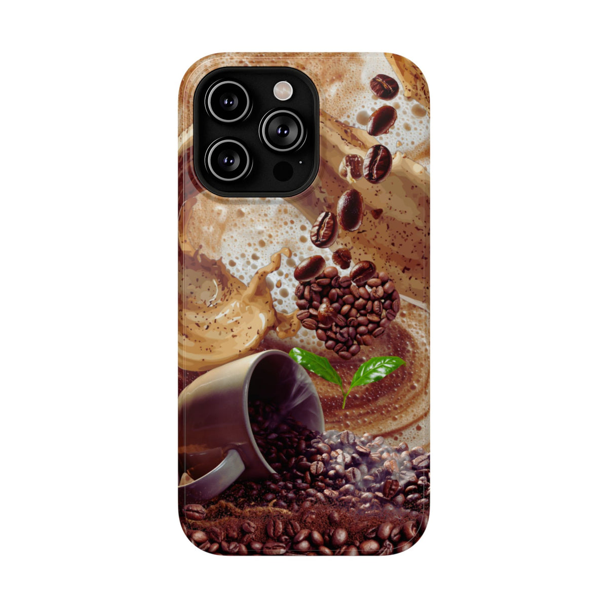 Impact-Resistant Phone Case – Love at First Sip – Compatible with iPhone 11–17 & Samsung Galaxy S22–S26 Series