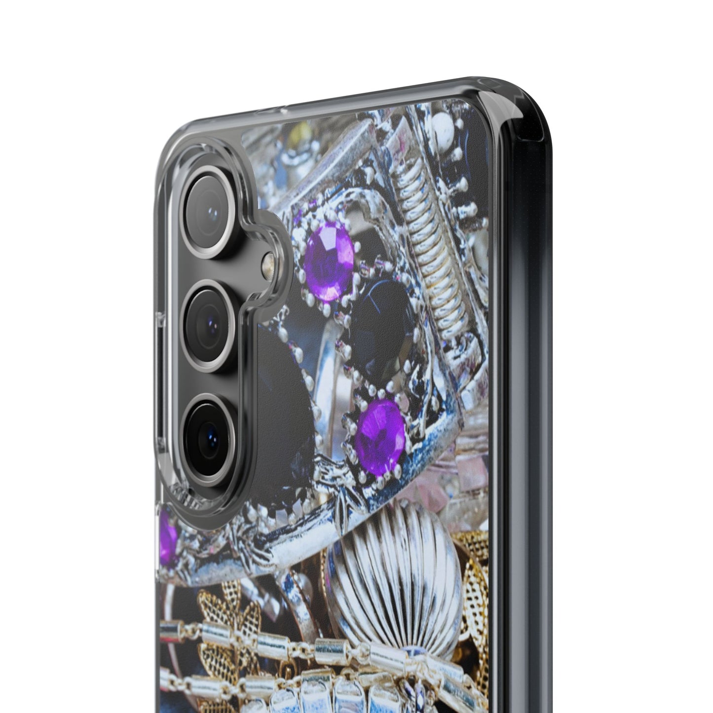 Clear Phone Case – Chrome Jewel
