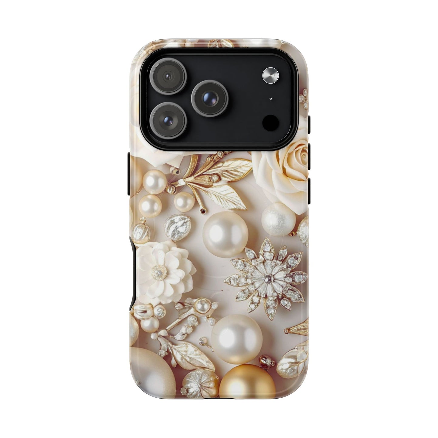 Protective Magnetic Phone Case – Ivory Opulence