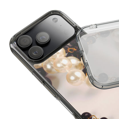 Clear Phone Case – Noir Pearl