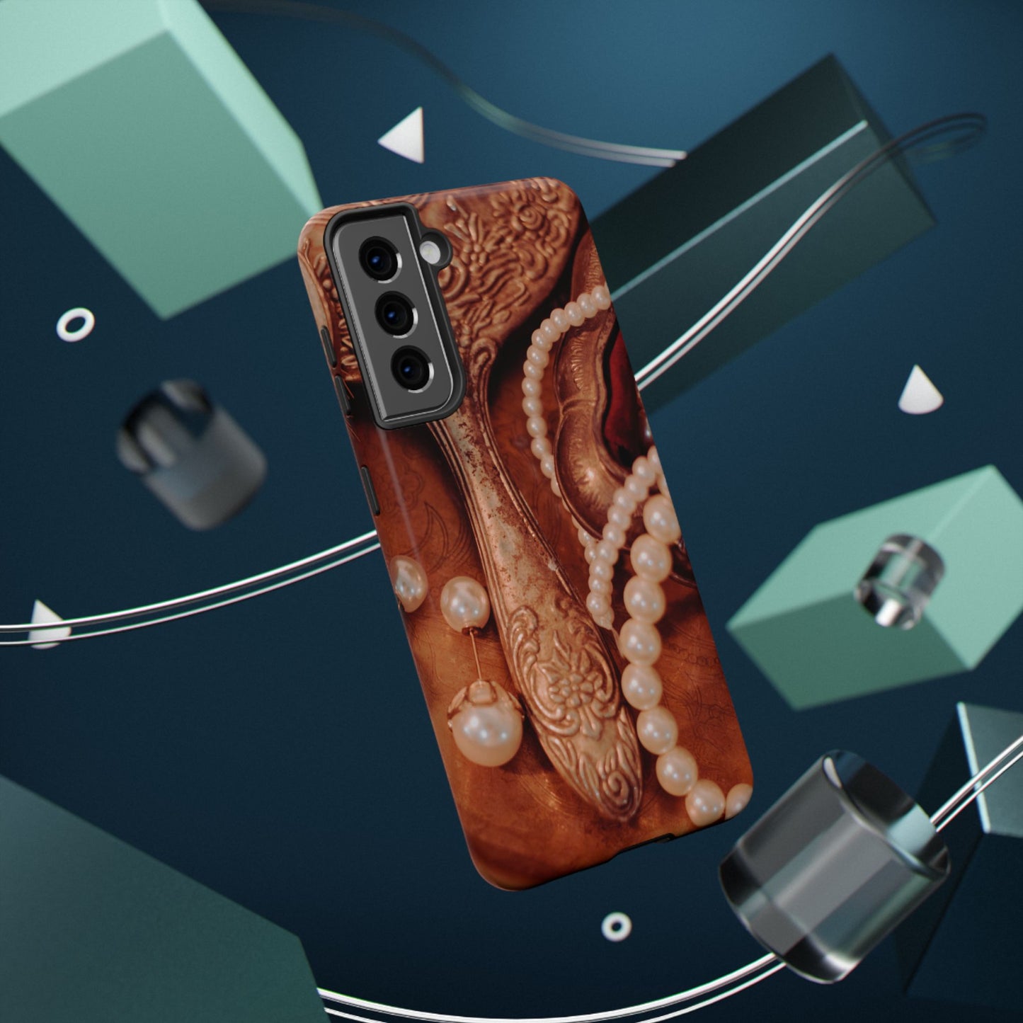 Impact-Resistant Phone Case – Bronze Vanity