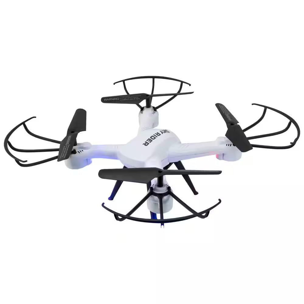 Pro Quadcopter Drone with Wi-Fi Camera, Remote and Phone Holder, White